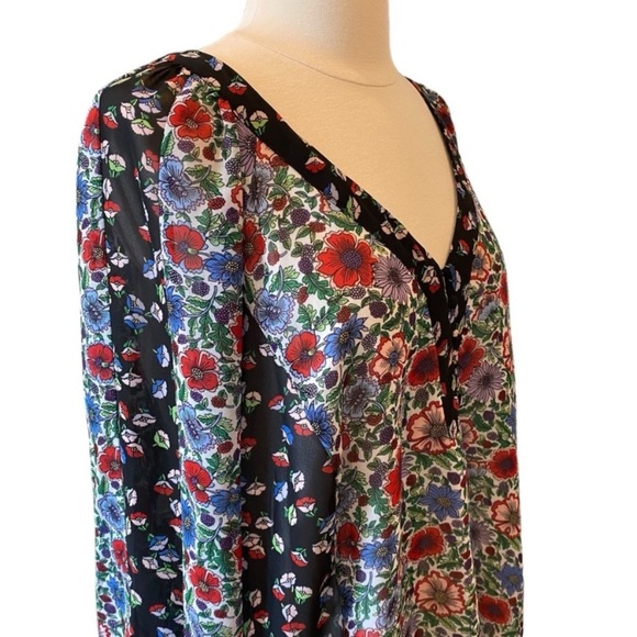 Nanette Lepore Floral Tunic Blouse Size 3X - Picture 5 of 11